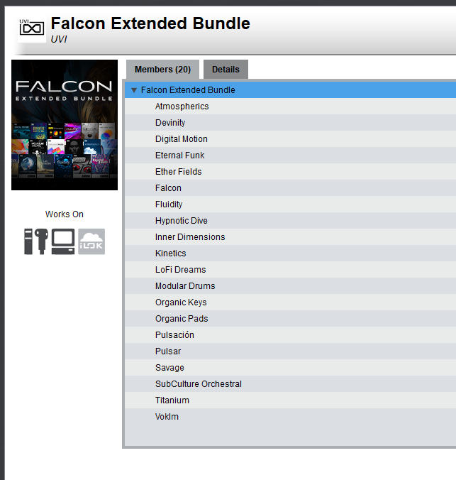 UVI Falcon Extended Bundle (Falcon 3 + 19 Expansions)
